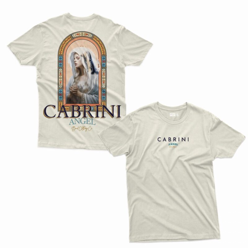 Cabrini Angel Slim Longline T-Shirt (Sand)